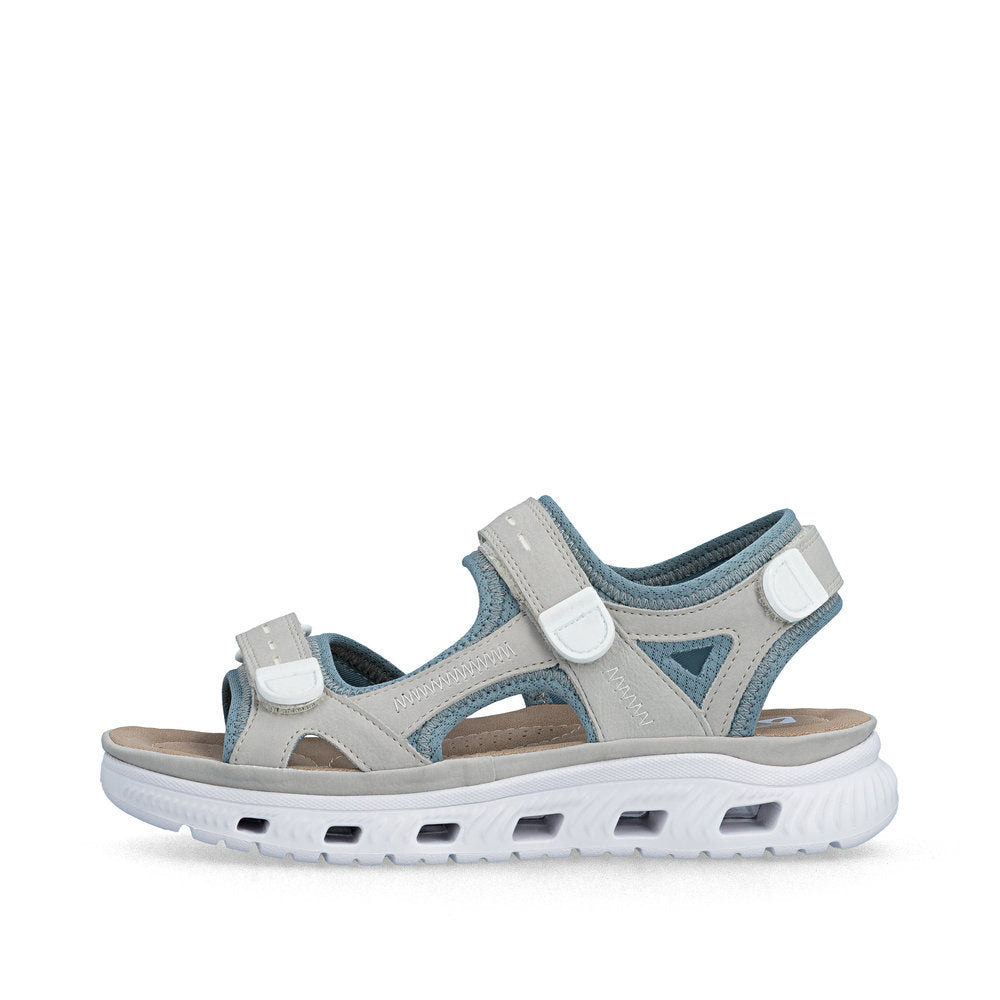 Rieker 64074-40 Vapor Sky Blue F Fit Velcro Sandals