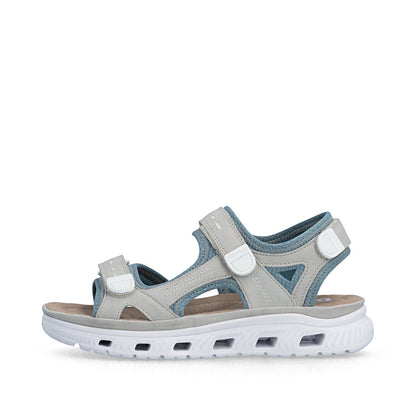 Rieker 64074-40 Vapor Sky Blue F Fit Velcro Sandals