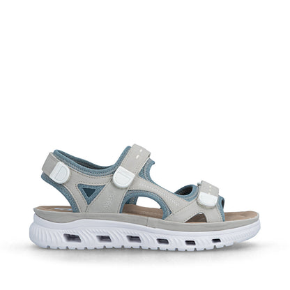 Rieker 64074-40 Vapor Sky Blue F Fit Velcro Sandals