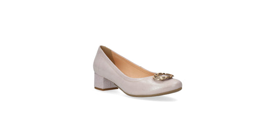 Bioeco by Arka 6415 2067+1893+1315 H Fit Metallic Pink Leather Heels