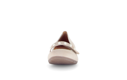 Gabor 64.161.12 Beige Ballerinas with Strap