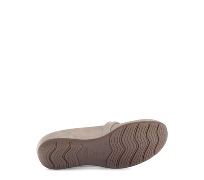 Gabor 64.161.12 Beige Ballerinas with Strap