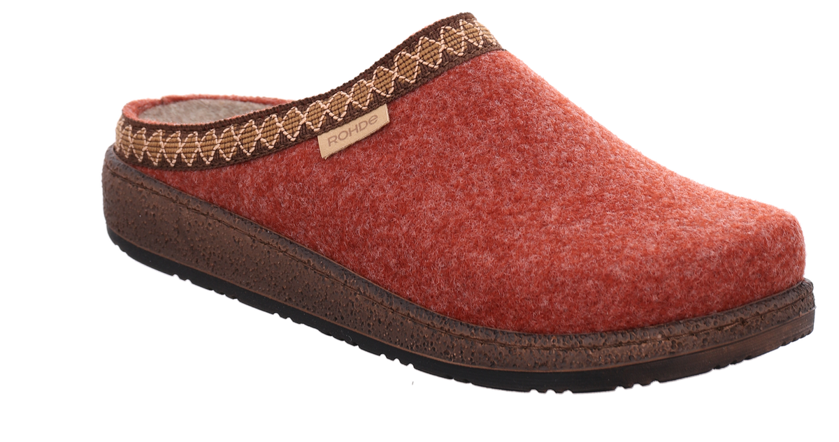 Rohde 6425 48 Wine Red G Fit Slippers - PET