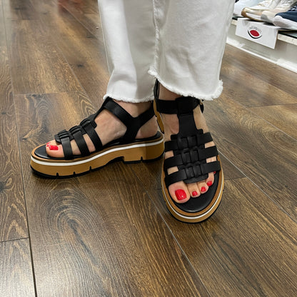 Alpe 5489 08 05 Black Slingback Sandals