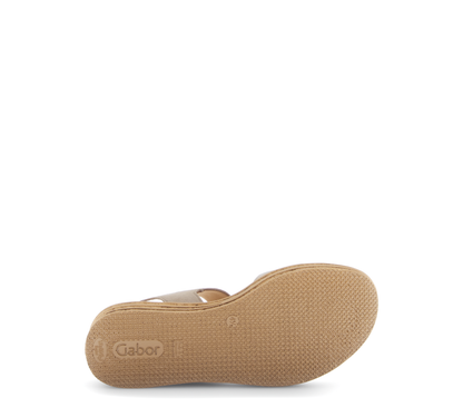 Gabor 64.550.62 Gold Sandals with Slingback Strap