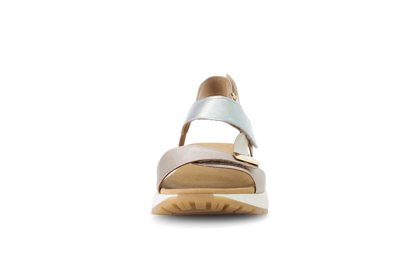 Gabor 64.582.62 Gold Combi Sandals with Slingback Strap
