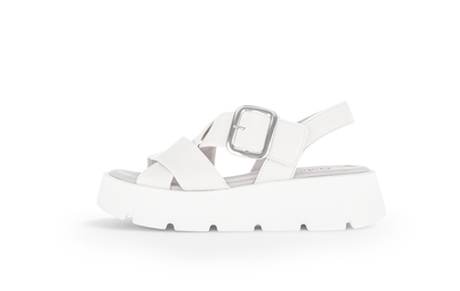 Gabor 64.752.20 Latte Cream Sandals with Slingback Strap
