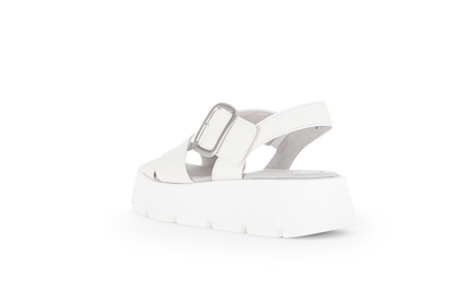 Gabor 64.752.20 Latte Cream Sandals with Slingback Strap