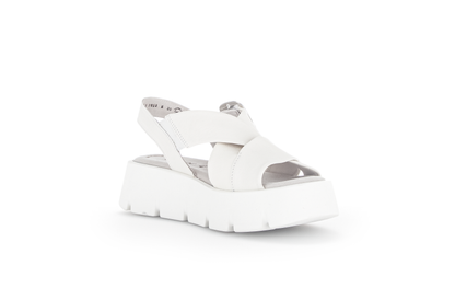 Gabor 64.752.20 Latte Cream Sandals with Slingback Strap