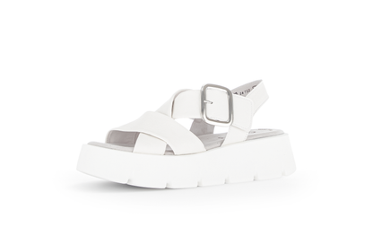 Gabor 64.752.20 Latte Cream Sandals with Slingback Strap