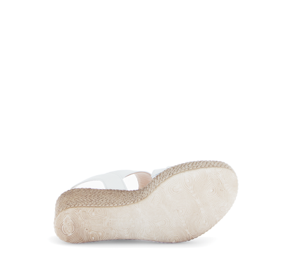 Gabor 64.770.20 Latte Cream Wedge Sandals with Slingback Strap