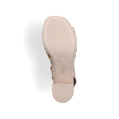 Rieker 64780-90 Multi Block Heel Sandals with Peep Toe