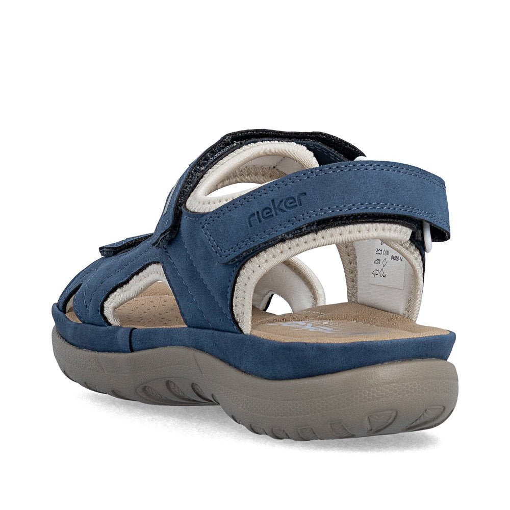 Rieker 64856-14 Jeans Blue F Fit Slingback Sandals