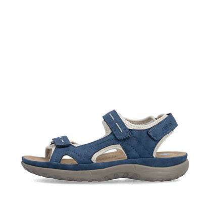Rieker 64856-14 Jeans Blue F Fit Slingback Sandals