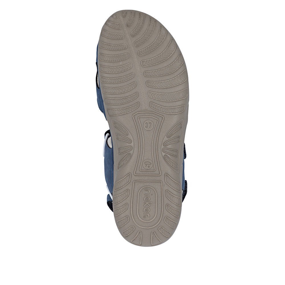 Rieker 64856-14 Jeans Blue F Fit Slingback Sandals