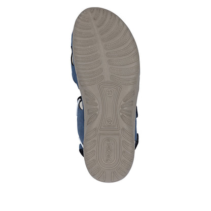 Rieker 64856-14 Jeans Blue F Fit Slingback Sandals