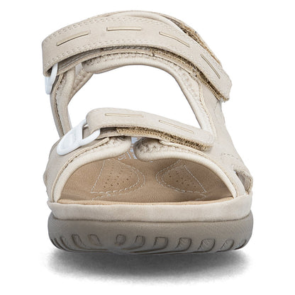Rieker 64856-62 Ginger Beige & Pearl Cream F Fit Slingback Sandals