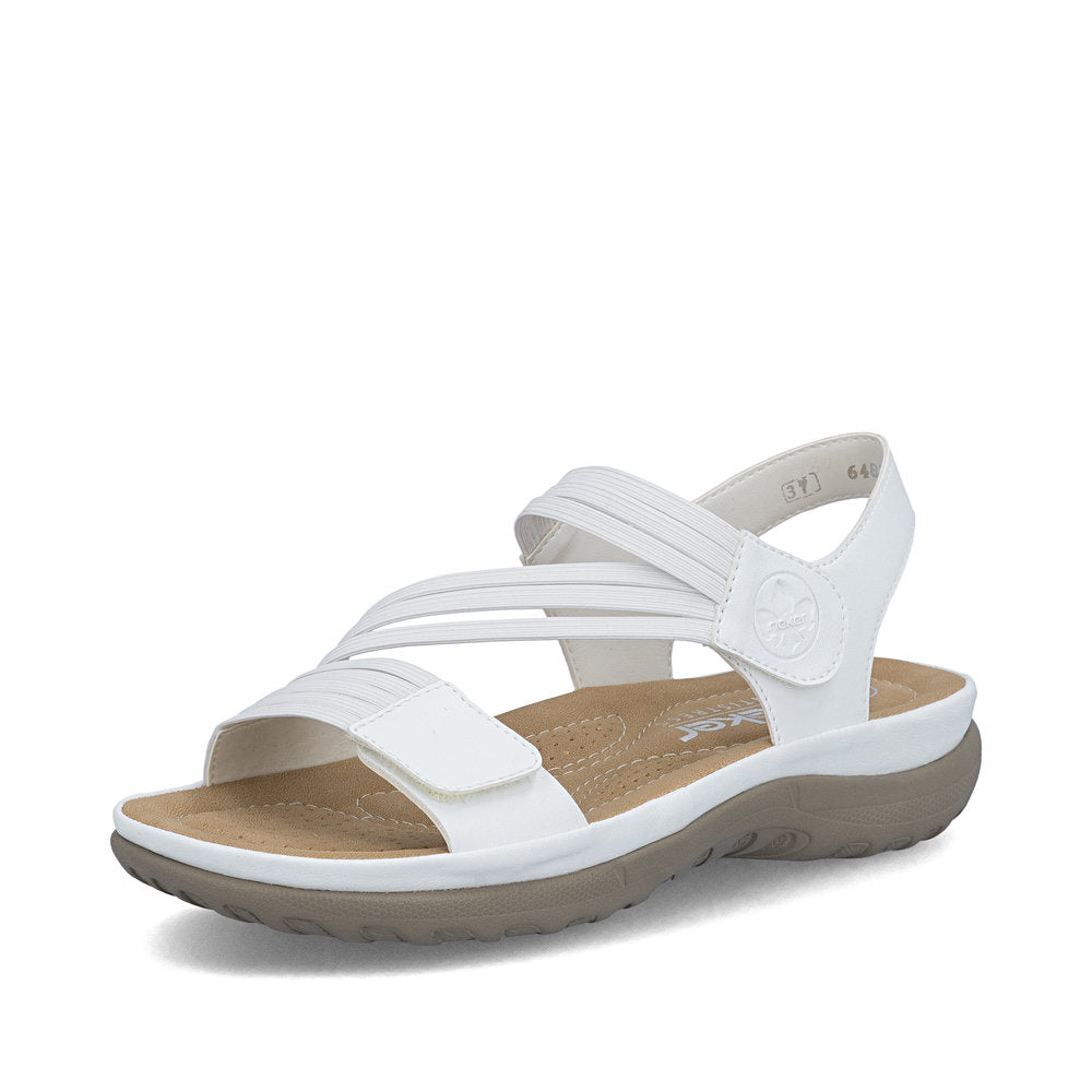 Rieker 64870-81 White F Fit Slingback Sandals