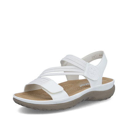 Rieker 64870-81 White F Fit Slingback Sandals