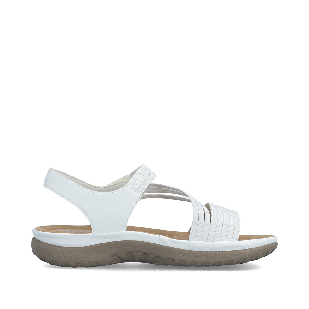 Rieker 64870-81 White F Fit Slingback Sandals
