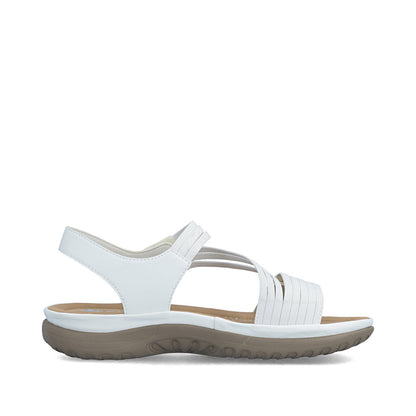 Rieker 64870-81 White F Fit Slingback Sandals