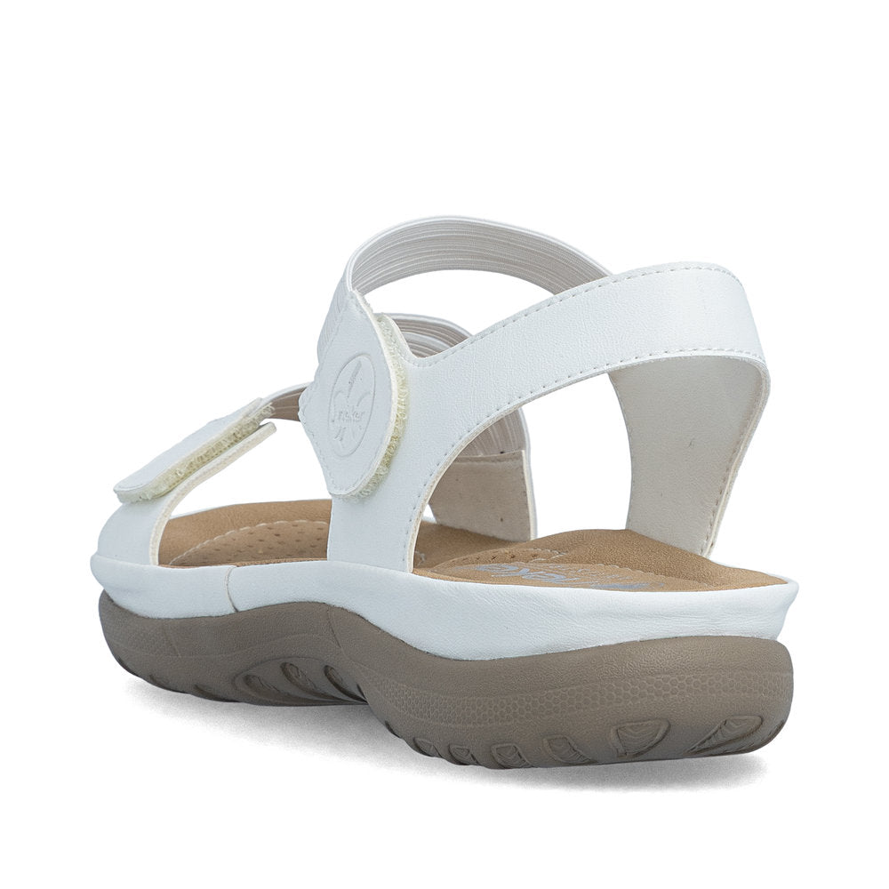 Rieker 64870-81 White F Fit Slingback Sandals