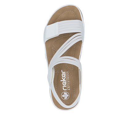 Rieker 64870-81 White F Fit Slingback Sandals