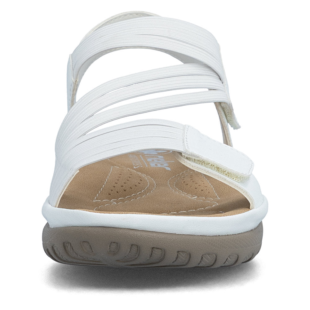 Rieker 64870-81 White F Fit Slingback Sandals