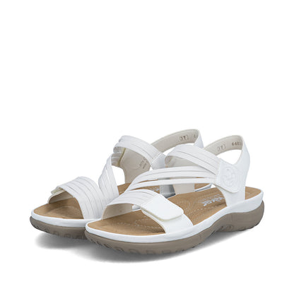 Rieker 64870-81 White F Fit Slingback Sandals
