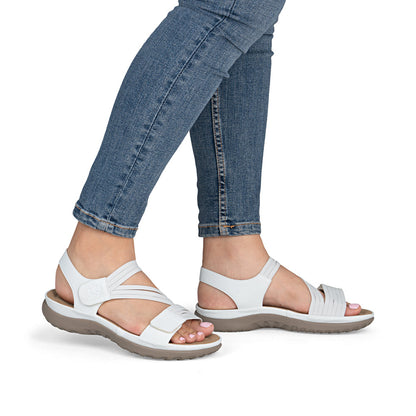 Rieker 64870-81 White F Fit Slingback Sandals