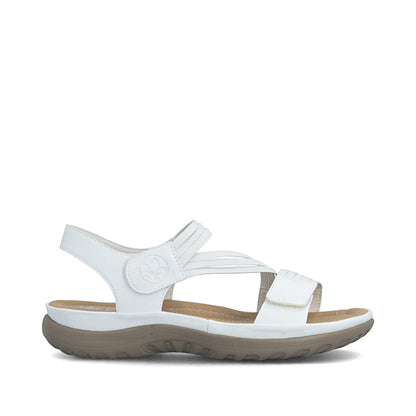 Rieker 64870-81 White F Fit Slingback Sandals