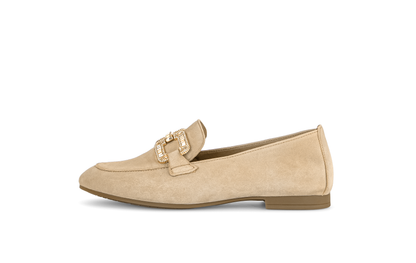 Gabor 65.210.14 Beige Slip On Loafers