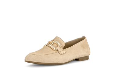 Gabor 65.210.14 Beige Slip On Loafers