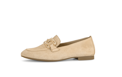 Gabor 65.210.14 Beige Slip On Loafers