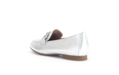 Gabor 65.210.61 Silver Slip On Loafers