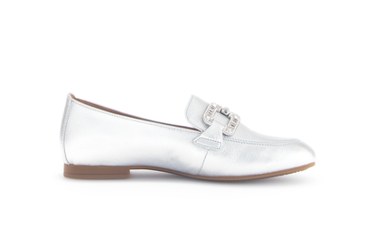 Gabor 65.210.61 Silver Slip On Loafers