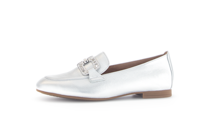 Gabor 65.210.61 Silver Slip On Loafers