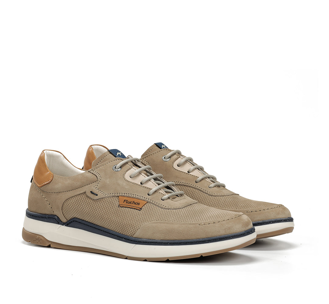 Fluchos F2210 Delbuck Marmota Taupe Laced Shoes