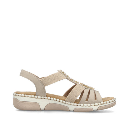 Rieker 66201-62 Ginger Beige H Fit Slingback Sandals