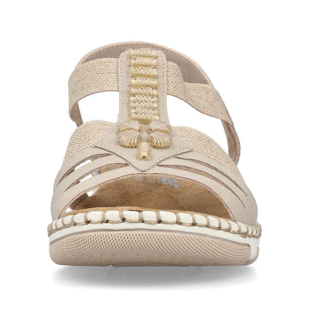 Rieker 66201-62 Ginger Beige H Fit Slingback Sandals