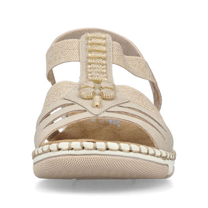 Rieker 66201-62 Ginger Beige H Fit Slingback Sandals