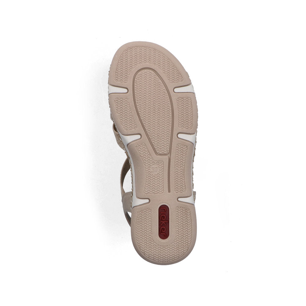 Rieker 66201-62 Ginger Beige H Fit Slingback Sandals