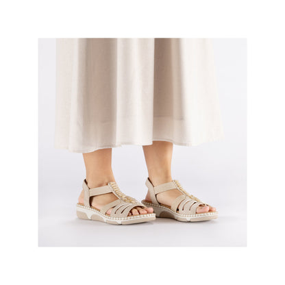 Rieker 66201-62 Ginger Beige H Fit Slingback Sandals