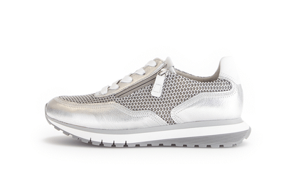 Gabor Comfort 66.379.60 H Fit Silver, Off White & White Sneakers