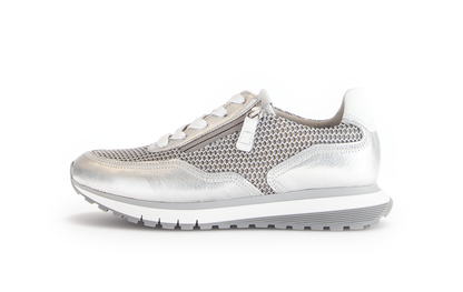 Gabor Comfort 66.379.60 H Fit Silver, Off White & White Sneakers