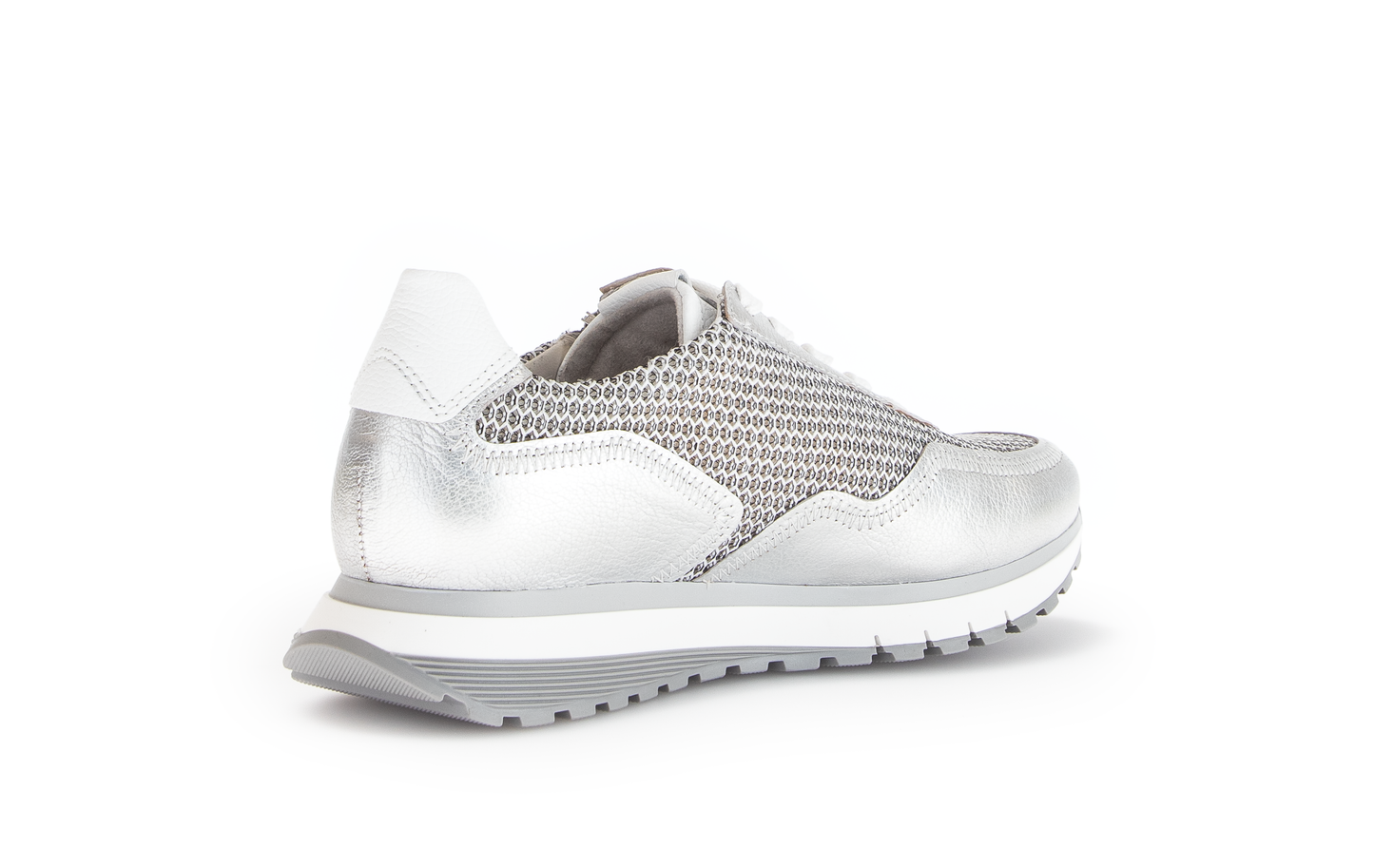Gabor Comfort 66.379.60 H Fit Silver, Off White & White Sneakers