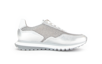Gabor Comfort 66.379.60 H Fit Silver, Off White & White Sneakers