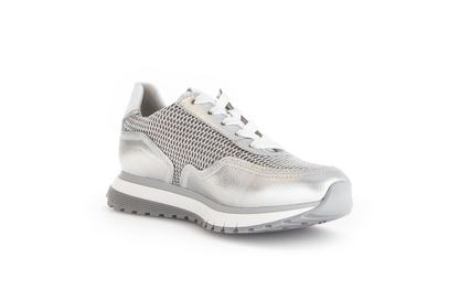 Gabor Comfort 66.379.60 H Fit Silver, Off White & White Sneakers