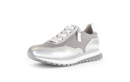 Gabor Comfort 66.379.60 H Fit Silver, Off White & White Sneakers