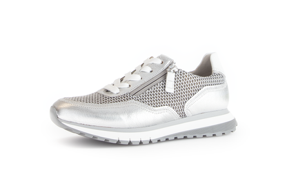 Gabor Comfort 66.379.60 H Fit Silver, Off White & White Sneakers